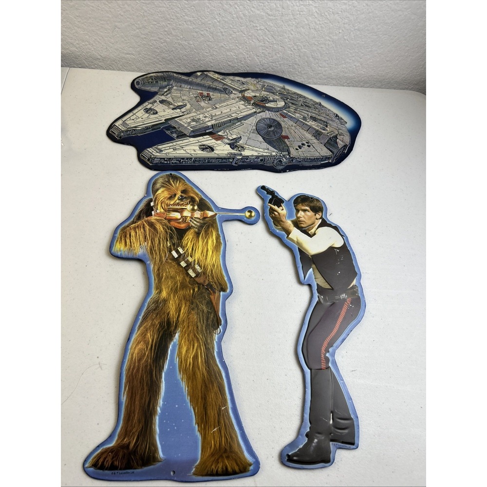 3 Metal Wall Plaques Home Accents Wall Décor Star Wars